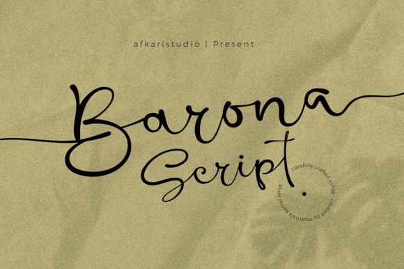 Barona Script: The Timeless Brush Script Font for Modern Branding