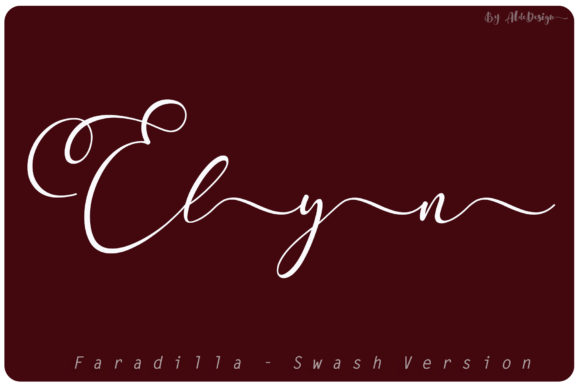Faradilla Script: A Font That Adds a Luxurious Touch of Love