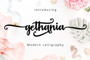 Gethania Script: A Designer's Take on This Striking Script Font