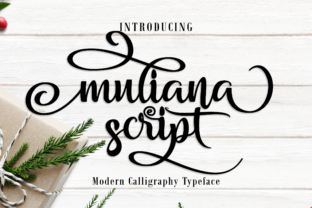 Muliana Script: A Modern Calligraphy Font for Creative Projects