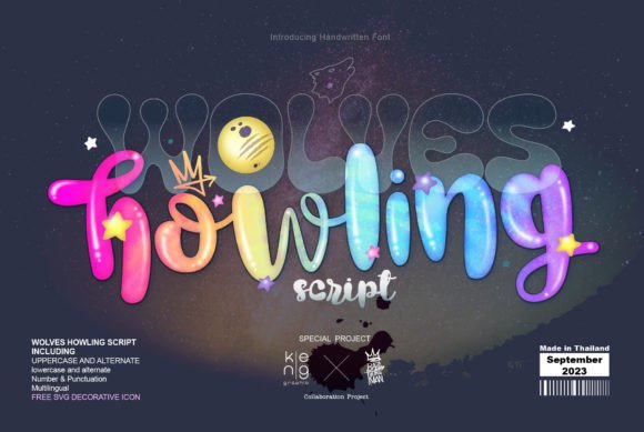 Wolves Howling Script: A Playful Handwritten Font for Creative Projects
